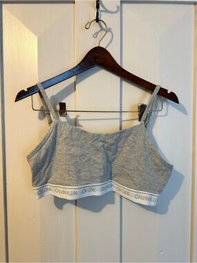 Calvin Klein Light Gray Bralette with CK One Tag